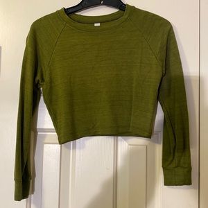 American Apparel long sleeve crop top